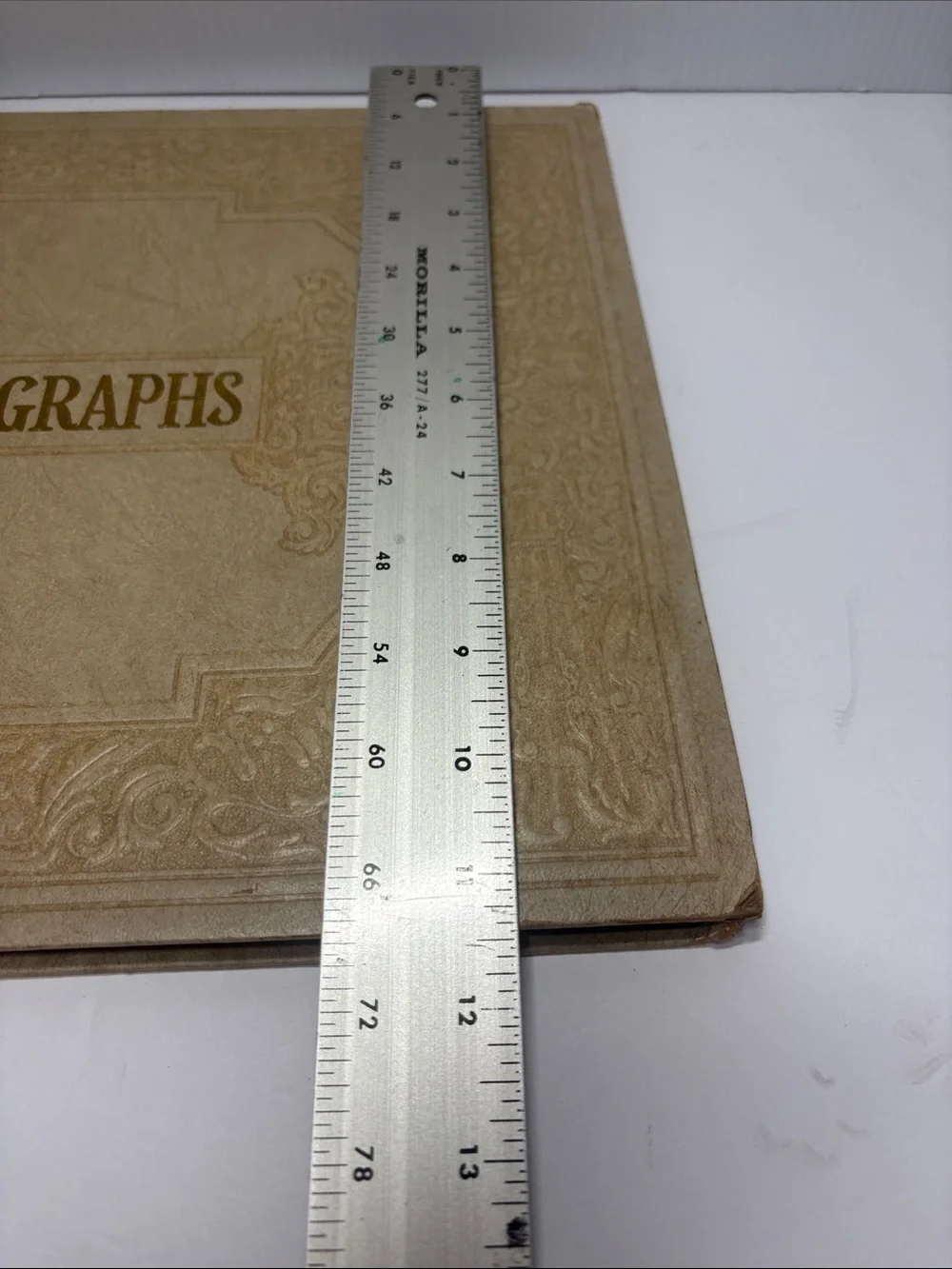 Vintage Photograph Scrapbook Album - Beige & Black